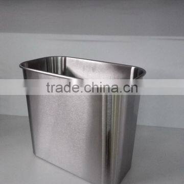 high quality waste bin open top stainless steel