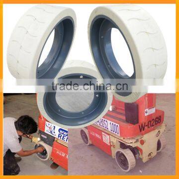 High Quality JLG Rubber Wheels 2915012 323x100 Scissor Lift Tires