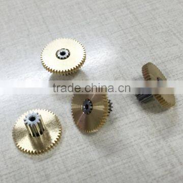 Hobbing Gear Machines Precision Double Round Brass Telescope Gearbox Gear photo-3