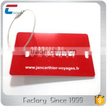 Plastic Pvc Custom Made Sized, Shaped Metal Eyelet Travel Luggage Tag photo-6