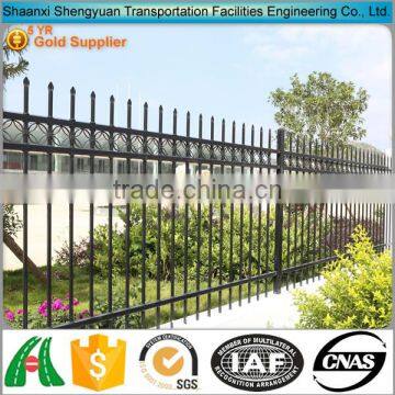 4 foot iron picket vinyl fence around garden