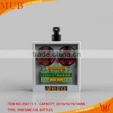 2014 new design glass crystal perfume bottle