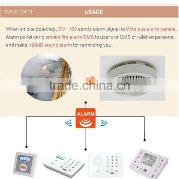 Wireless Gsm Alarm Smoke Detector SM-100 photo-6