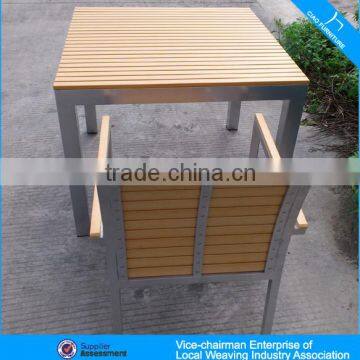 Modern Outdoor Furniture Wholesale Garden Plastic Wood Table and Chair photo-3