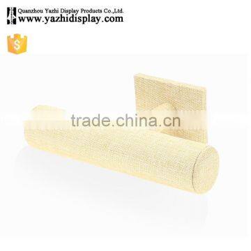 Jewellery Store Practical Wood Tabletop 1-Layer Commercial Bracelet Watch Display Velvet Jewelry Stand photo-4