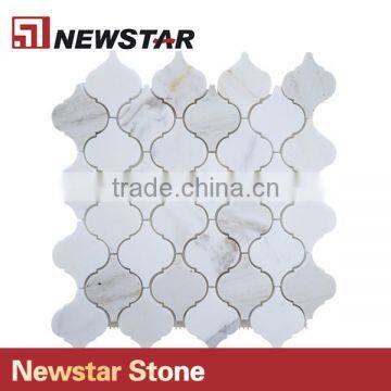 Newstar Chinese White Marble Natural Marble Bathroom Wall Tile Prices Mosaic photo-3