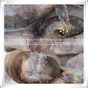 Beautiful Imitation Stone Fiberglass Outdoor Garden Water Fountain