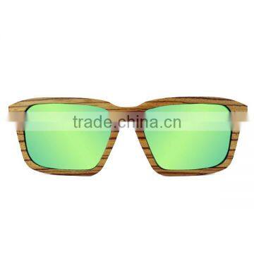 Fashiona style unisex handmade retro zebra wood sunglasses