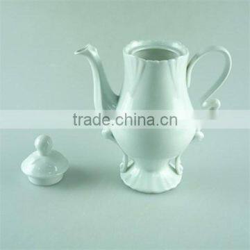 Cheap Ceramic White Tukish Style Tea Pot for Whole Sale photo-2
