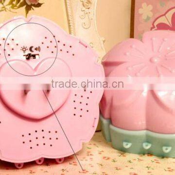 Plug Romantic Sakura Adjustable Voice Light Motion Sensor Led Night Light photo-5