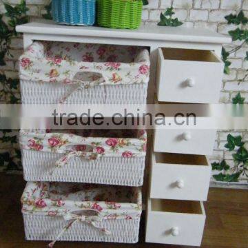 White Color Wood Storage Cabinet With Casters Europe Style Outdoor Cabinet White Laundry Cabinet Solid Wood Storage Bed
