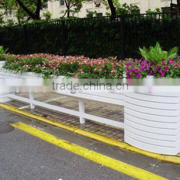 PVC Flower Box Planter for Road Decorate, composite decoration flower planter box