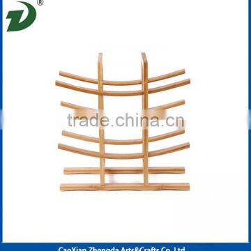 12 Bottles Wine Bottle Rack, Bamboo Wine Rack