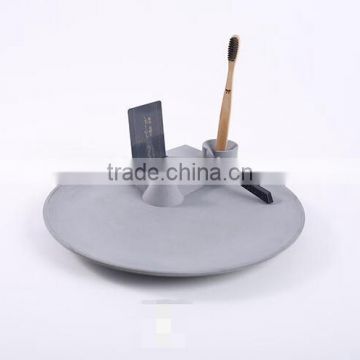 Cement market bathroom storage box / name card / toothbrush holder