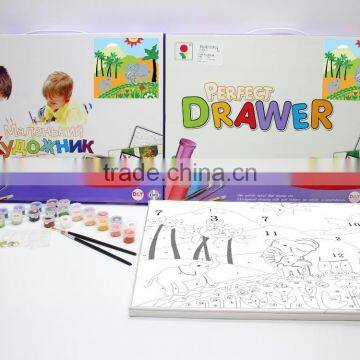 2015 Hot sale kid diy toys Diy kids digital painting canvas educational toys