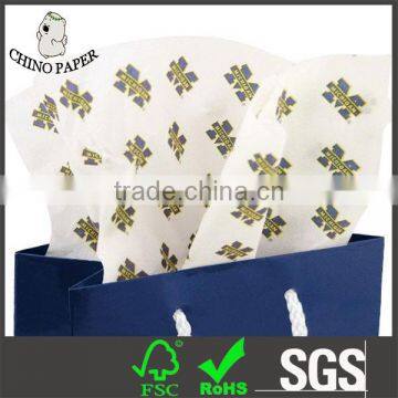 Wholesale price 17gsm Wrapping Gift Tissue Paper with logo