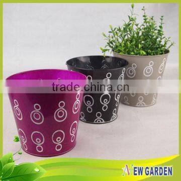 Newgarden Colorful Waterproof Metal Planter / Iron Flower Pot Stand photo-2