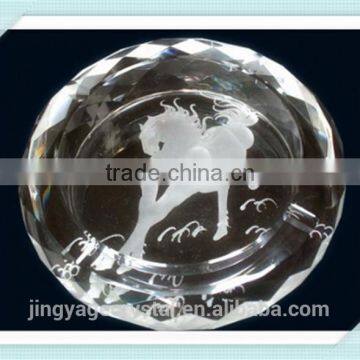 Factory Promotional glass ashtray with custom logo, smokeless standing ashtray for outside