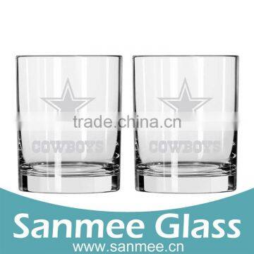 2PCS Gift Set High Quality Glassware Machine Pressed Glass Tumbler