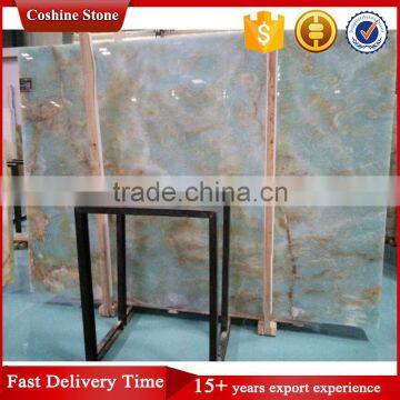 White Blue Onyx Slab Stone