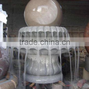 Outdoor Stone Ball Water Fountain photo-2