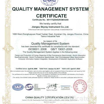 QUALITY MANAGEMENT SYSTEM CERTIFICATE 