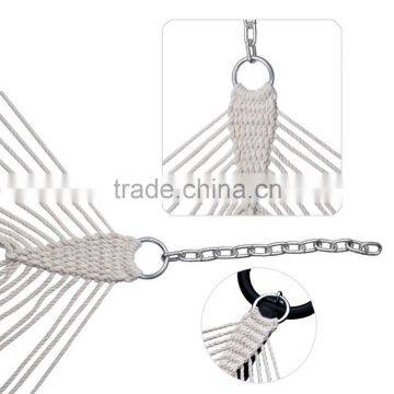 Cotton Rope Double Hammock With Spreader Bar photo-5