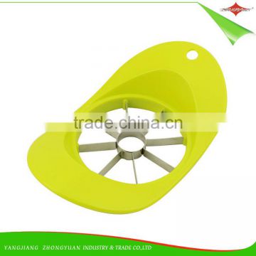 ZY-F1489 wholesale manual green stainless steel apple cutter slicer