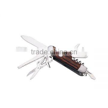 A21-5011WB Stainless Steel Multi-functional Wooden Pocket Knives photo-2