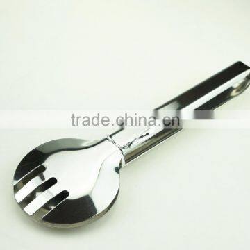 39007 Stainless Steel Kitchen Tongs BBQ Grill Food Salad Tongs Slotted Tong photo-3