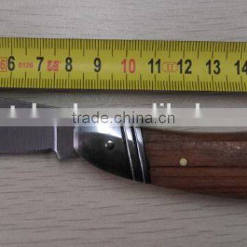 wood handle stainless steel knife folding knife