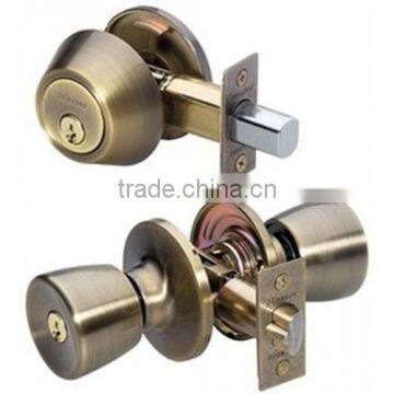 US10B Combo Entry Lock Set Door Knob & Deadbolt Keyed Alike KW1 Keyway Lock photo-4