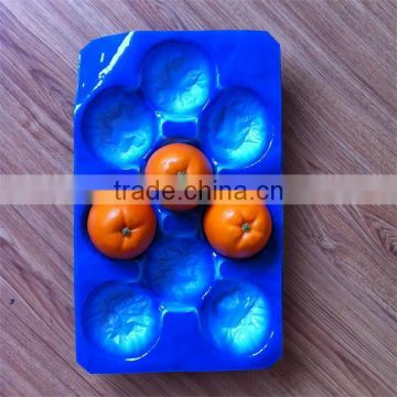 Fresh Produce Packaging Black Disposable Plastic Divided Food Tray