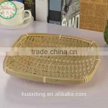 2017 new rectangle weave plastic storage PP bamboo baskets cheap