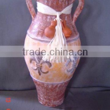 Clay flower ceramic Vase