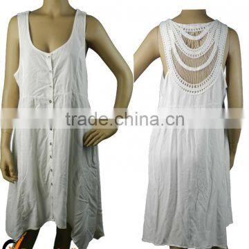 fashion maxi woman sleeveless lace dress