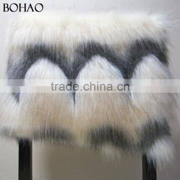 Thick 90mm Fur Height Knitted Long Pile Faux Fur Fabric Textile