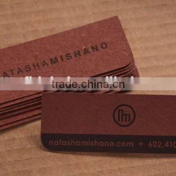 2017 Customized Jeans Paper Hang Tag Design With String photo-2