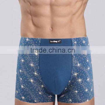 Pretty Printing Men Shorts Bamboo Fiber Material Underwear Sexy Men Boxers