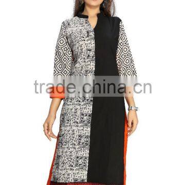 Designer Pure Cotton Long Kurtis photo-3