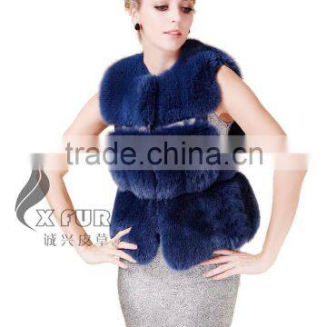CX-G-B-115C European Fashion Genuine Fox Fur Vest photo-5