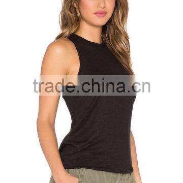 Tight Plain Open Back Tops Women Hot Girls in Tight Tank Tops photo-2