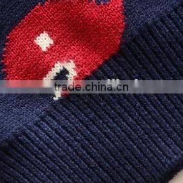 Organic Cotton Baby Clothing Children Knitting Fish Pattern Sweater Infant Knit Vest Sweater photo-4