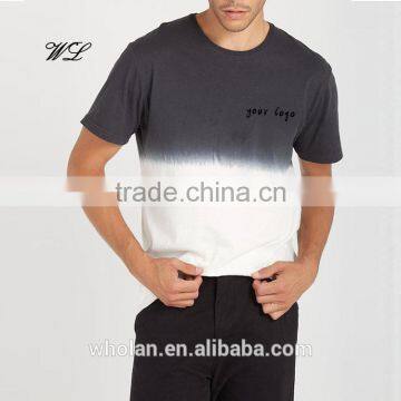 Latest Man t-shirt Blank Gradient Dye 100% Cotton T-shirts