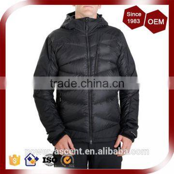 Internal Front Stormflap Lightweight Men's Down Jacket With Hood photo-2