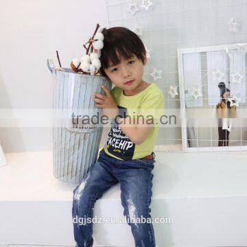 Promotional Cotton Summer Kids Wear Slim Fit t Shirt for Wholesale photo-3