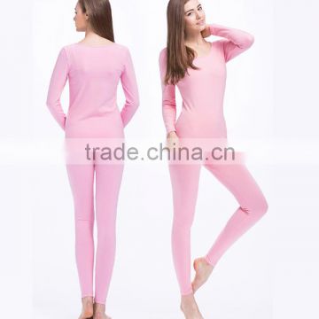 2016 New Women's Winter Thermal Underwears Fashion Seamless Breathable Warm Ladys Long Johns Ladies Slim Underwears Sets