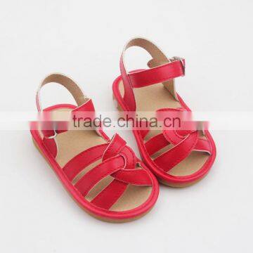 Summer Handmade PU Leather Sadals Funny Kids Squeaky Shoes 2017 photo-2