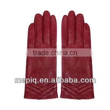 red design fashionable leather gloves