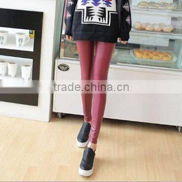 EY0076L Wholesale Autumn Winter Latest Styles Women PU Leggings photo-4